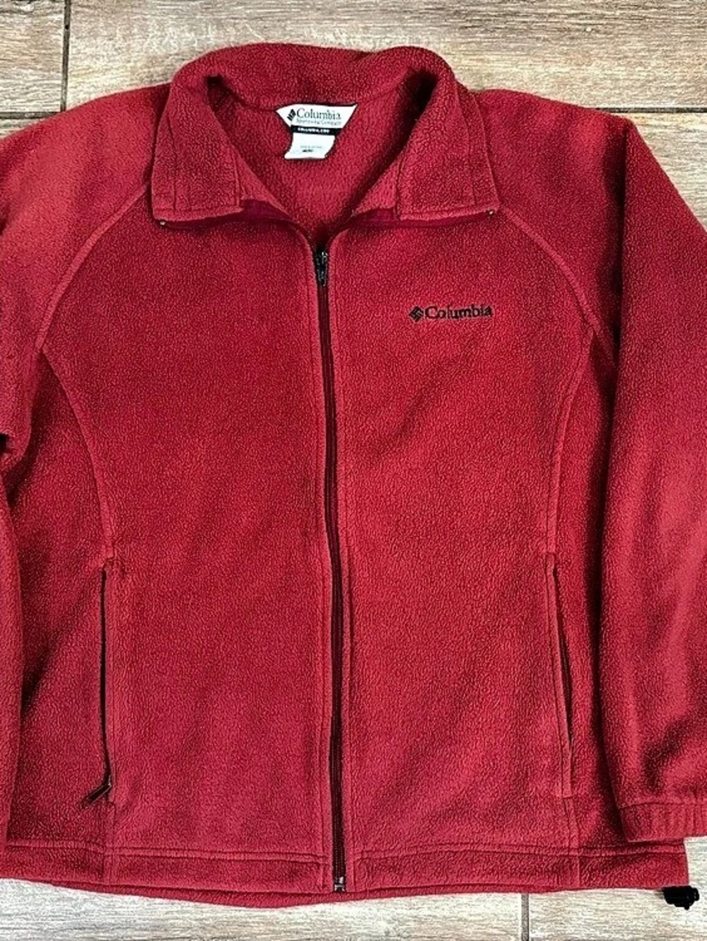 Columbia Women's Benton Springs Full Zip Fleece Jacket Red Large Women’s